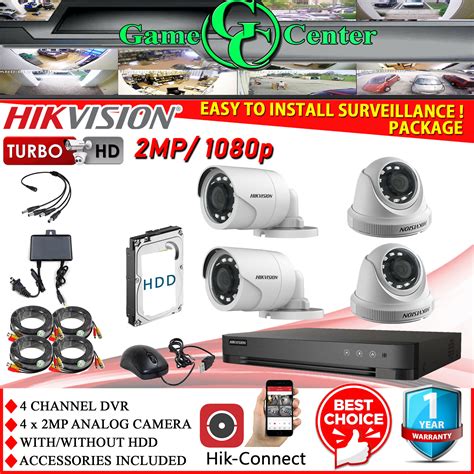 Hikvision CCTV Package / 4 Camera .